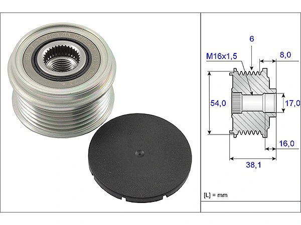 BMW 3 Serisi E90 335 d Alternatör Kasnağı | INA 535 0063 10