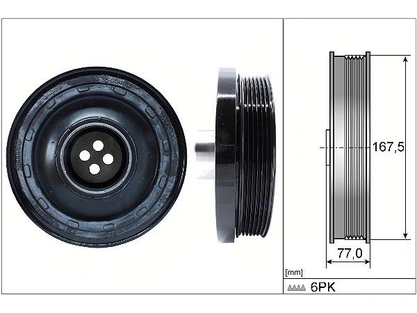 BMW X3 (F25) 20 dX Krank Kasnağı | INA 544 0137 10