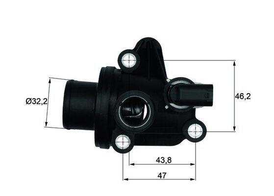Mercedes A Serisi W168 M166 Termostat | MAHLE TI 12 87