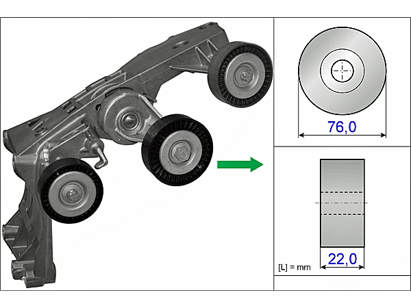 Mercedes A Serisi W169 A 200 TURBO Gergi Kütüğü | INA 534 0431 10