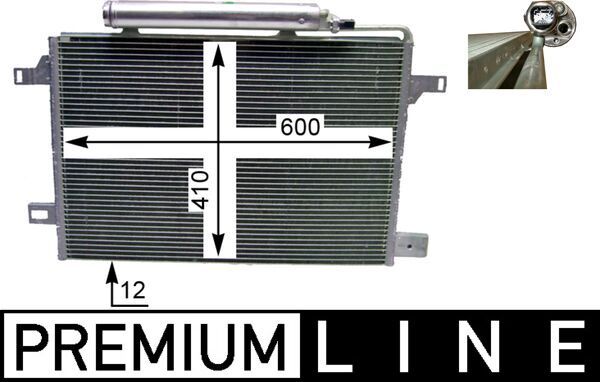 Mercedes A Serisi W169 EM780.992 Klima Radyatörü | MAHLE AC 369 000P