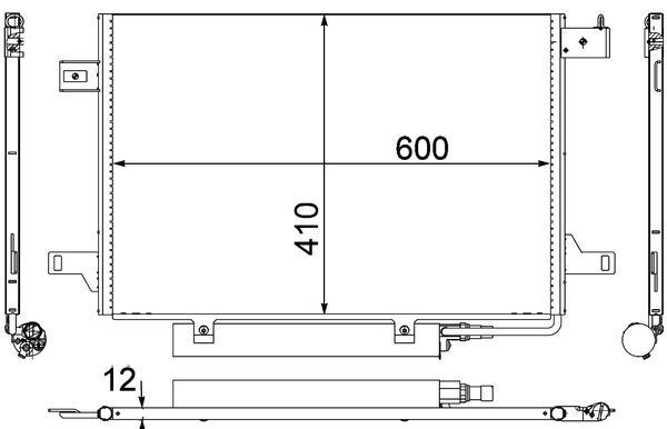 Mercedes A Serisi W169 EM780.992 Klima Radyatörü | MAHLE AC 369 000P