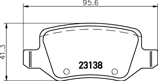 Mercedes A Serisi W169 Fren Balatası Arka | HELLA 8DB 355 012-131