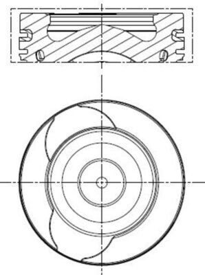 Mercedes GLA Serisi W156 OM607 Piston 76.50mm 050 | MAHLE 021 PI 00128 002
