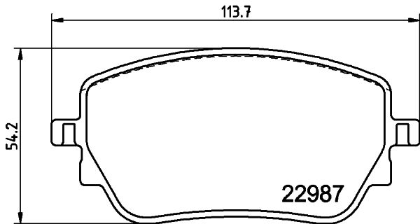 Mercedes GLA Serisi H247 Fren Balatası Arka | HELLA 8DB 355 039-231