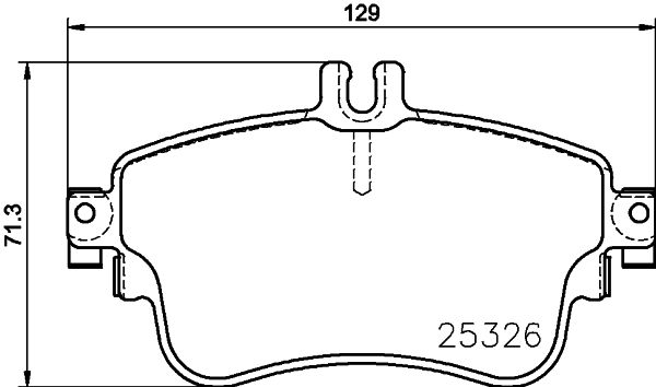 Mercedes A Serisi W176 Fren Balatası Arka | HELLA 8DB 355 019-751
