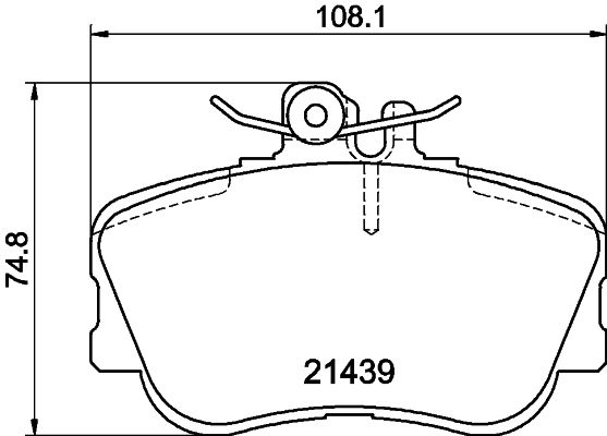Mercedes C Serisi W202 Fren Balatası Ön | HELLA 8DB 355 018-041