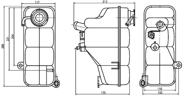 Mercedes C Serisi W202 OM611 Su Deposu | MAHLE CRT 123 000S