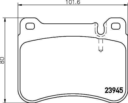 Mercedes C Serisi W203 Fren Balatası Arka | HELLA 8DB 355 006-541