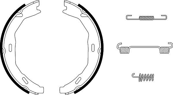Mercedes C Serisi W204 El Freni Pabuç Seti | HELLA 8DA 355 050-771