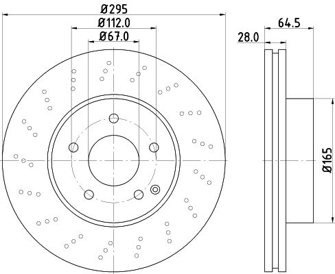 Mercedes C Serisi W204 Fren Diski Havalı Ön | HELLA 8DD 355 114-391