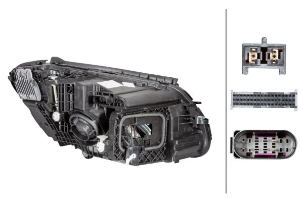 Mercedes C Serisi W205 Far LED Sol | HELLA 1EX 013 063-511