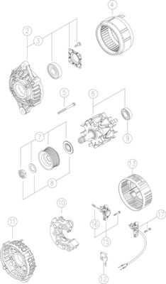 Mercedes ML Serisi W163 M112 Alternatör | MAHLE MG 2