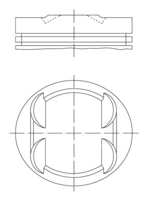 Mercedes C Serisi W203 M112 Piston 90.40mm 050 | MAHLE 001 34 02