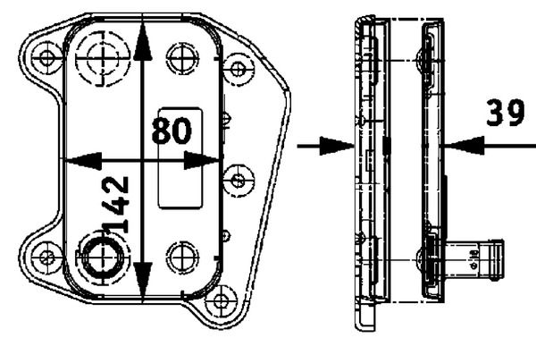 Mercedes E Serisi W211 OM646 Motor Yağ Soğutucusu | MAHLE CLC 52 000P