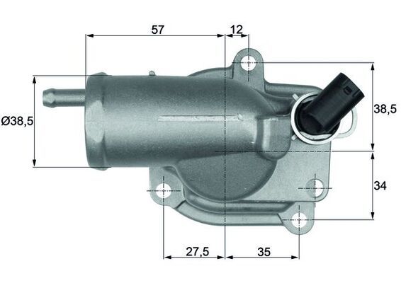 Mercedes E Serisi W210 OM611 Termostat | MAHLE TH 10 87