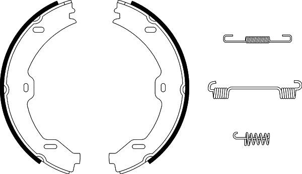 Mercedes S Serisi W220 El Freni Pabuç Seti | HELLA 8DA 355 050-481