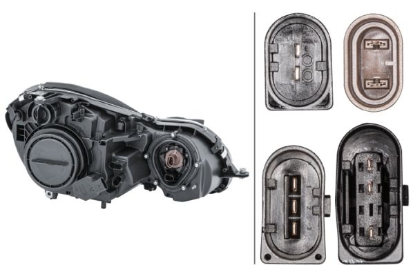 Mercedes E Serisi W211 Far Halojen Sol | HELLA 1EL 008 369-071