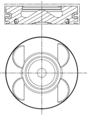 Mercedes C Serisi W204 OM646 Piston 88.00mm STD | MAHLE 001 PI 00183 000