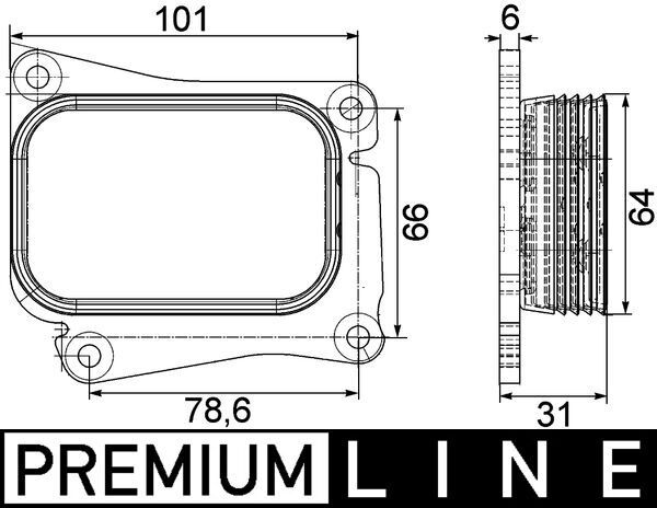 Mercedes E Serisi W212 M271 Motor Yağ Soğutucusu | MAHLE CLC 111 000P