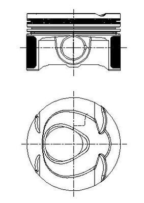Mercedes C Serisi W204 M271 Piston 82.00mm STD | MAHLE 001 PI 00163 000