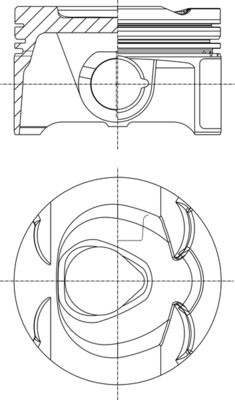 Mercedes C Serisi W204 M271 Piston 82.00mm STD | MAHLE 001 PI 00164 000