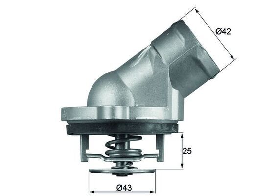 Mercedes ML Serisi W163 M112 Termostat | MAHLE TI 45 87D