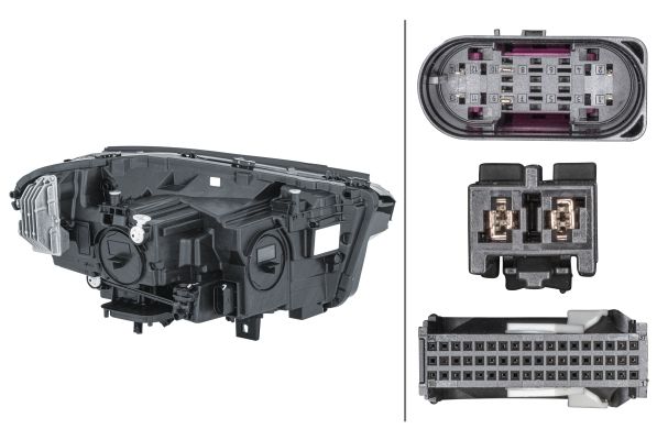 Mercedes GLA Serisi H247 Far LED Sol | HELLA 1LX 013 074-631