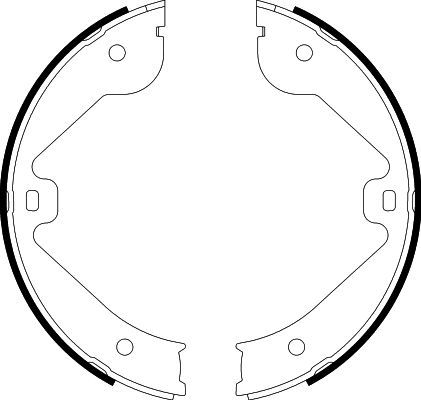 Mercedes ML Serisi W164 El Freni Pabuç Seti | HELLA 8DA 355 050-601