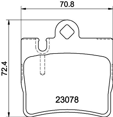 Mercedes S Serisi W220 Fren Balatası Arka | HELLA 8DB 355 008-711