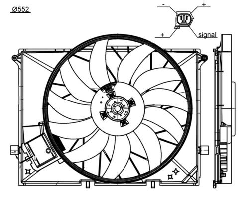 Mercedes S Serisi W220 M112 Fan Pervanesi | MAHLE CFF 172 000S