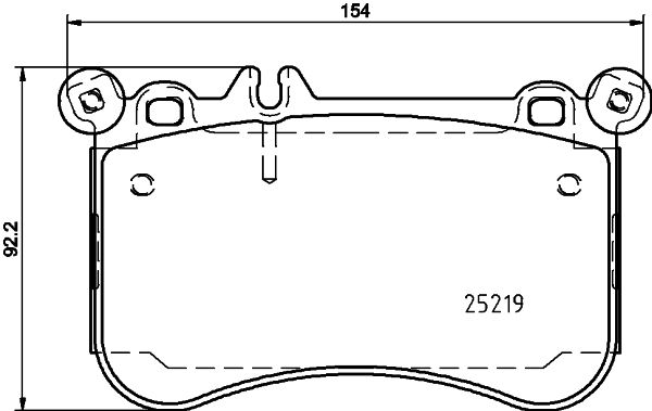 Mercedes E Serisi W212 Fren Balatası Arka | HELLA 8DB 355 019-611