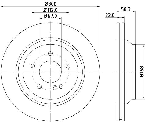 Mercedes S Serisi W221 Fren Diski Havalı Ön | HELLA 8DD 355 115-391