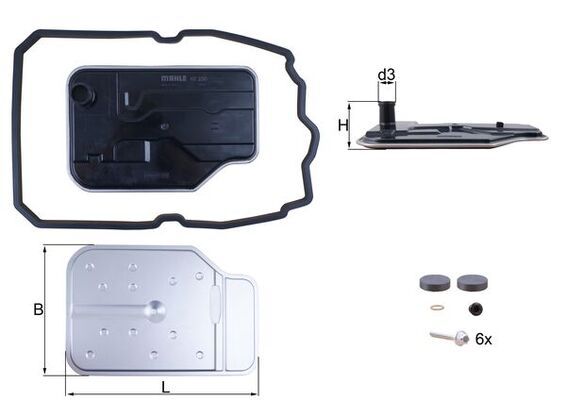 Mercedes ML Serisi W164 OM642 Otomatik Şanzıman Yağ Filtresi Contalı | MAHLE HX 230KIT