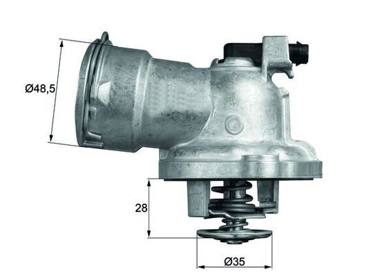 Mercedes ML Serisi W164 OM642 Termostat | MAHLE TM 28 87