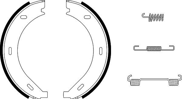 Mercedes Vito Serisi W638 El Freni Pabuç Seti | HELLA 8DA 355 050-401