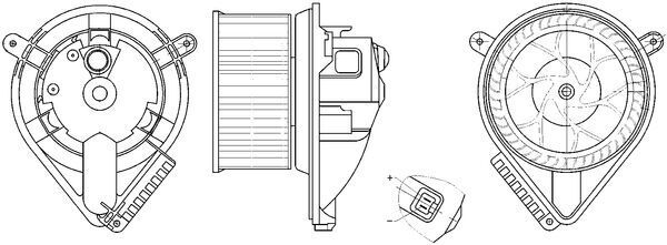 Mercedes Vito Serisi W638 OM611 Kalorifer Motoru | MAHLE AB 272 000S