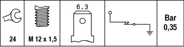 Mercedes Vito Serisi W638 M111 Yağ Müşürü | HELLA 6ZL 003 259-121