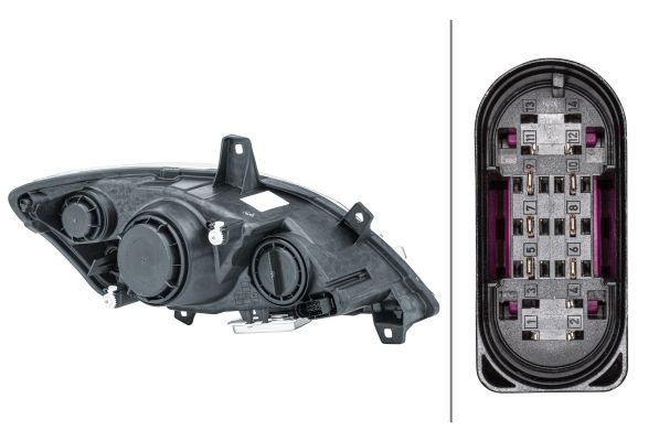 Mercedes Vito Serisi W639 Far Bi-Xenon Sol | HELLA 1ZS 009 627-311