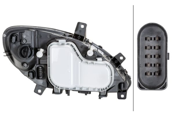 Mercedes Vito Serisi W639 Far Halojen Sol | HELLA 1EG 246 041-011