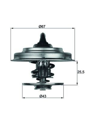 Mercedes E Serisi W210 M104 Termostat | MAHLE TX 18 87D