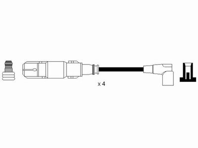 BMW 3 Serisi E36 M43 Buji Kablosu | NGK 0579