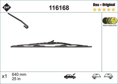 Mercedes E Serisi W210 Silecek Süpürgesi | VALEO 116168