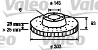 Mercedes Sprinter W906 Arka Fren Diski | VALEO 187146