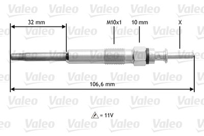 BMW 5 Serisi E39 M57 Kızdırma Bujisi | VALEO 345132