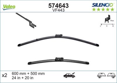 BMW X5 Serisi E70 Silecek Süpürgesi | VALEO 574643
