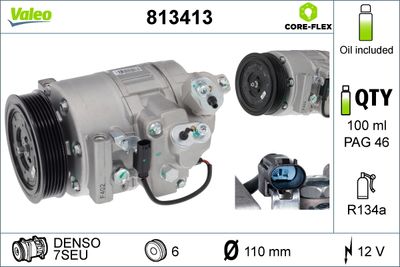 BMW 5 Serisi E60 N62 Klima Kompresörü | VALEO 813413