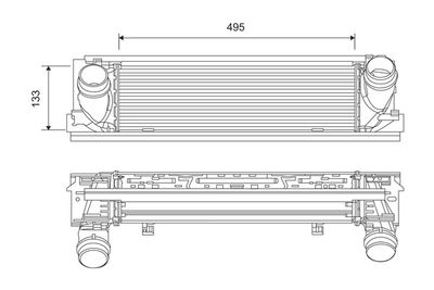 BMW 1 Serisi F20 B47 Turbo İntercooler Radyatörü | VALEO 818261